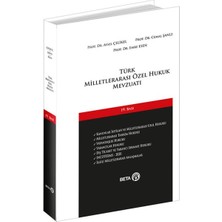 Beta Basım Yayım Türk Milletlerarası Özel Hukuk Mevzuatı