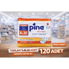 Pine 10 Damla Tekstil Yeni Üretim Medium Bel Bantlı Hasta Bezi 120 Adet