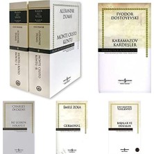 Türkiye İş Bankası Kültür Yayınları Monte Cristo Kontu -2set +Karamazov Kardesler +Iki Sehrin Hikayesi +Germinal + Babalar ve Ogullar=(5 Set Toplam Kitap)