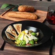 Braventa Collection Mat Siyah Delta Makarna Tabağı 26 cm
