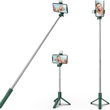 Braventa Collection Işıklı Bluetooth Selfie Çubuğu Tripod - Uzaktan Kumandalı, Taşınabilir, Uzatılabilir, Tüm Telefonlar