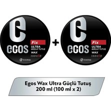 Egos Wax Fix Ultra Güçlü Tutuş Saç Şekillendirici Wax 100 ml x 2 Adet