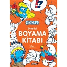 Pogo Çocuk Öğretici Boyama Kitabı - Şirinler