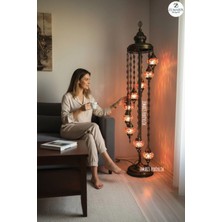 Zemaris Hediyelik El Yapımı Otantik Mozaik Lambader 9 lu