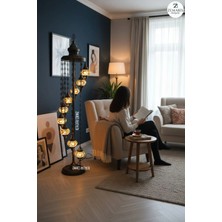 Zemaris Hediyelik El Yapımı Otantik Mozaik Lambader 9 lu