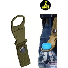 Usin Kemere ve Çantaya Takılan Kamp Yürüyüş Seyahat Bisiklet Klipsli Su Şişesi Taşıma Tokası-Kancası