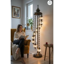 Zemaris Hediyelik El Yapımı Otantik Mozaik Lambader 9 lu