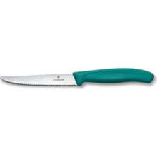 VCT-7613329191750-VT 6.7234.C1-VICTORINOX 6.7234.C1 Swiss Classic 11CM Biftek&pizza Bıçağı, Yeşil