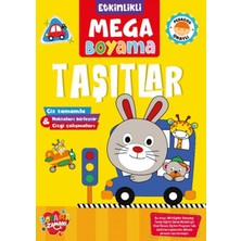 Boyama Zamanı Etkinlikli Mega Boyama - Taşıtlar