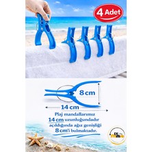 MixmioLife Şezlong Mandalı 14CM Xxl Havlu Tutucu Mandal  Güçlü Plastik Şezlong Klipsi