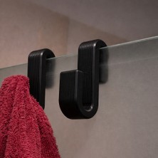 3D Snaxx 3’lü Cam Askı Kancası (8 mm Cam Uyumlu) – Modern Banyo Havlu Askılığı