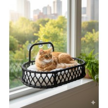 Missidea Vantuzlu Kedi Cam Yatağı Hamak – Antrasit