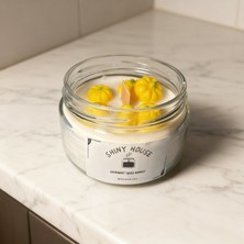 Shiny House Doğal Soya Balkabağı Figürlü Mum – Ahşap Fitilli, Papaya Kokulu