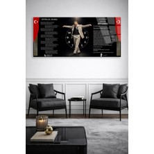 Olinpa Kırılmaz Cam Duvar Saati , Hem Tablo Hem Saat Atatürk Zeybek Temalı Atatürk Köşesi Ev Ofis Hediyesi