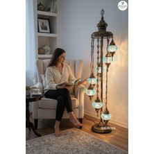 Zemaris Hediyelik El Yapımı Otantik Mozaik Lambader 7'li