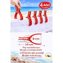 MixmioLife Şezlong Mandalı 14CM Xxl Havlu Tutucu Mandal  Güçlü Plastik Şezlong Klipsi
