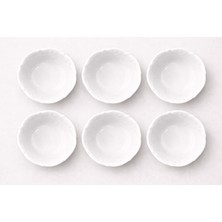Porland Porselen Queen Beyaz 13 cm 6lı Çorba Kasesi Salata Kasesi (6 Adet)
