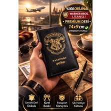 Toyfest Harry Potter Hogwarts Pasaport Kılıfı Deri Lisanslı Warner Bros Orijinal Siyah
