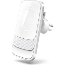 15W Magsafe Uyumlu Kablosuz Araç Içi Telefon Tutucu | 3A Hızlı Şarj | Havalandırma Tipi 2in1 Stand