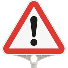 Zeplin Dikkat Üçgen Uyarı Levhası