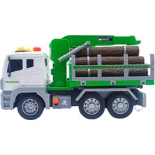 Ctoy Sesli Pilli Kütük Taşıyan Oyuncak Tır CTOY-WY840A