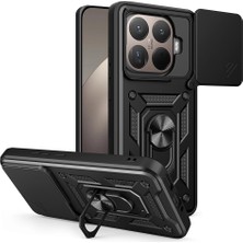 Xiaomi 15T Pro Kılıf Magnetik Standlı Kamera Korumalı Redclick Sürgülü Vega Kapak