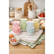 Miras Home 50 Adet Muffin Cupcake Kağıdı, Renkli ve Desenli Kek Kalıbı Kağıdı, Herhangi Bir Renkten Gönderilir