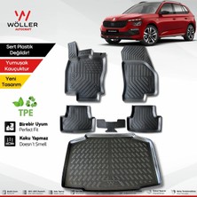 Wöller Skoda Kamiq Paspas Bagaj Havuzu Set 2020 Sonrası 3D Wöller Ultraflex Set