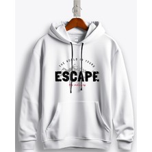 MGAX Adventure The World Is Yours Escape The Ordinary Baskılı Regular Kapşonlu Sweatshirt