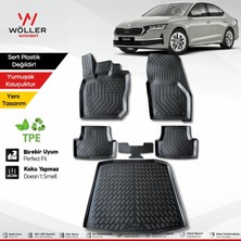 Wöller Skoda Octavia Paspas Bagaj Havuzu Set 2021 Sonrası 3D Wöller Ultraflex Set