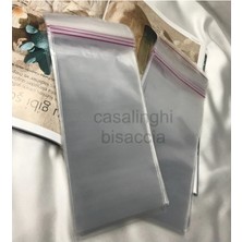 Bisaccia Yapışkanlı Jelatin Poşet Bantlı Şeffaf Opp Torba Paket 12X25 cm (Kapak Payı Dahil)- 50 Adet
