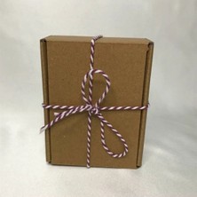 Bisaccia Mor Beyaz Iki Renkli Ip Paketleme Ipleri Süs Ip Mor Bileklik Ipi - 10 Metre