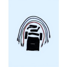 Helia Studio 4'lü Çok Amaçlı Latex Direnç Lastik Seti - Pilates - Egzersiz - Fitness - Yoga - Spor Lastiği