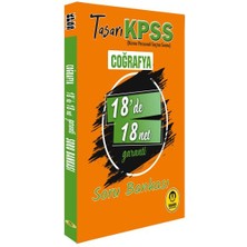 Tasarı Kpss Coğrafya 18'de 18 Net Soru Bankası