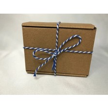 Bisaccia Mavi Beyaz Iki Renkli Bilekli Takı Paketleme Ipi Two Colour Yarn String - 20 Metre