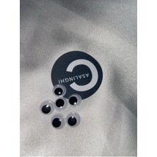 Casalinghi Oynar Göz Küçük Boy Siyah Beyaz Oynargöz 10 mm Okul Kurs Hobi Sanatsal Malzemeler 1 Paket