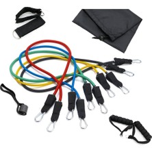 Helia Studio 5'li Çok Amaçlı Latex Direnç Lastik Seti - Pilates - Egzersiz - Fitness - Yoga - Spor Lastiği