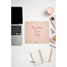 Duxy Manifest Mouse Pad, 23X19 Cm, Kaymaz Taban, Ev, Ofis ve Oyun Için Rahat ve Yumuşak Mousepad