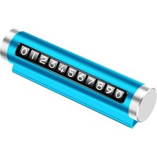 3b Trend Lüx Mavi Torpido Üstü Park Numaratörü Silindir Tasarım Araç Içi Telefon Numarası