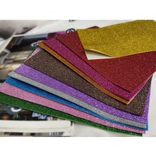 Casalinghi Yapışkanlı Simli Eva Karışık Renkli Eva Tabaka Okul Kurs Hobi Sanatsal Malzemeler 20X30 cm - 10LU