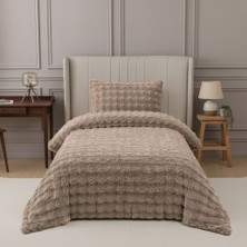Nevore Home Ultra Soft Peluş Tek Kişilik Yatak Örtüsü Seti 160X220 cm – Yumuşak Dokulu