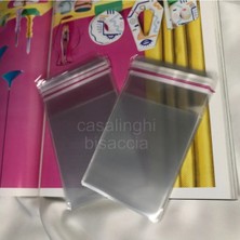 Bisaccia Yapışkanlı Jelatin Poşet Bantlı Şeffaf Opp Torba Paket 8,5X15 cm (Kapak Payı Dahil) 100 Adet
