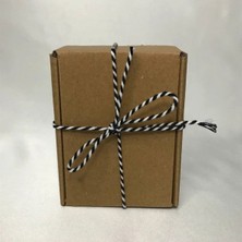 Bisaccia Siyah Beyaz Iki Renkli Bilekli Takı Paketleme Ipi Two Colour Yarn String - 20 Metre