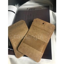 Bisaccia Kraf Doypack Pencereli Ön Şeffaf 8,5X14,5 cm 10 Adet