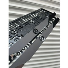 Mercedes Logo Uyumlu Ortası Mat Plakalık