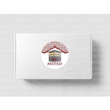 Casalinghi Hac Hediyesi Etiketi Allah Kabul Etsin Yuvarlak Mat Sticker Zamzam Hajj Umre Süsleme 4 cm (45 Adet)