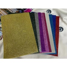 Casalinghi Simli Eva Karışık Renkli Eva Tabaka Okul Kurs Hobi Sanatsal Malzemeler 20X30 cm - 10LU