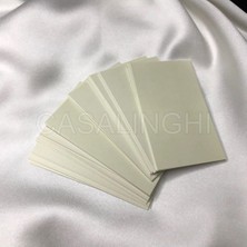 Bisaccia Krem Tek Taraflı Mini Mesaj Kartı 20 Adet