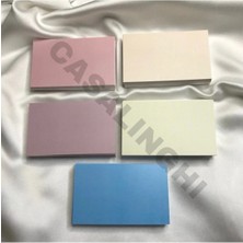 Bisaccia 40 Adet - Yazısız Karışık Renkli Kart Tek Taraflı Tek Renk Boş Yazılabilir Mesaj Kartı 8x5 cm