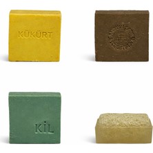 Argentum Natural 4'lü Akne Sivilce ve Leke Giderici Set 570 G - Kükürt Ardıç ve Pirinç Etkili Siyah Nokta Karşıtı Cilt Tonu Eşitleyici